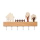 thumbnail image 1 of Colgador de llaves de madera rústica para entrada, con 6 ganchos, decorativo para colgar en la pared, para llaves, bufandas, sombreros, entrada de casa de campo, dormitorio., 1 of 8