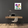 thumbnail image 3 of Koetsier, Albert 20x20 White Modern Wood Framed Museum Art Print Titled - Jewel Floral Cluster 2, 3 of 4
