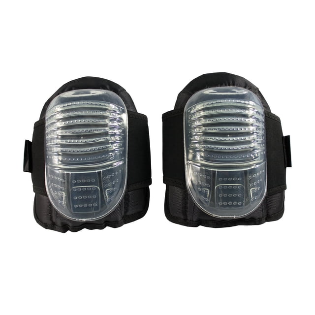 Rodilleras Pip 291-130 de gel con capuchón plano, talla grande, negras