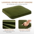 thumbnail image 4 of Sillas de comedor Zesthouse de ratán natural, juego de 2 unidades, color verde oliva, 4 of 9