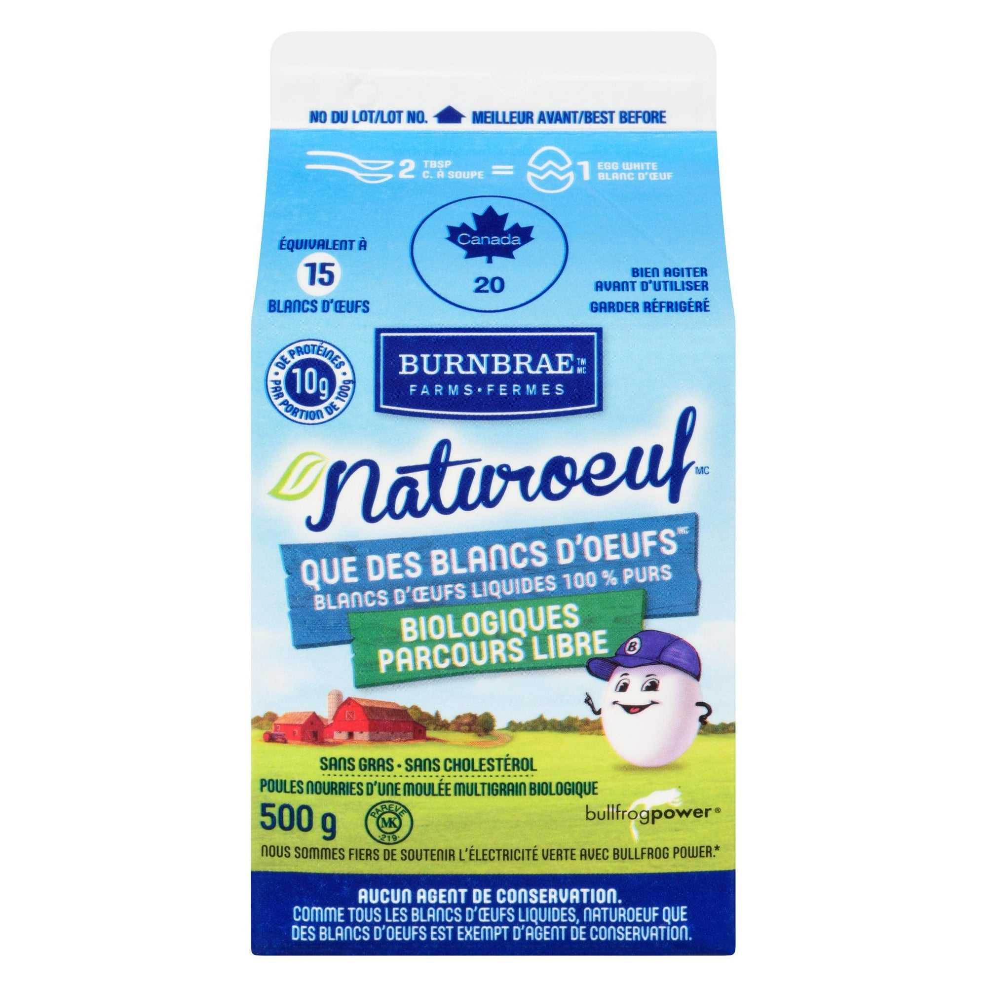 Naturegg Simply Egg  Whites™ Organic Burnbrae Farms