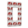 thumbnail image 1 of KuzmarK™ 1 Gang Rocker Wall Plate - Bay Pinto Mustang Abstract Horse Modern Art by Denise Every, 1 of 1