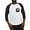Blue/White, variant on - Cute Cat Watercolor - Cotton Baseball Jersey, 3/4 Raglan Sleeve Shirt