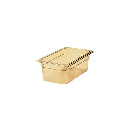 Rubbermaid FG211P00AMBR Amber Fourth Size x 4"D Hot Food Pan