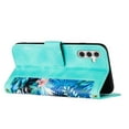 thumbnail image 3 of Compatible with Samsung Galaxy A34 5G Vintage Flower Wallet Case Magnetic Closure Cover with Card Slots, 3 of 5