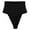 Black, variant on Women's High Waist Thong Shaping Underwear Seamless Lace Trim Comfortable Panties for Everyday Wear