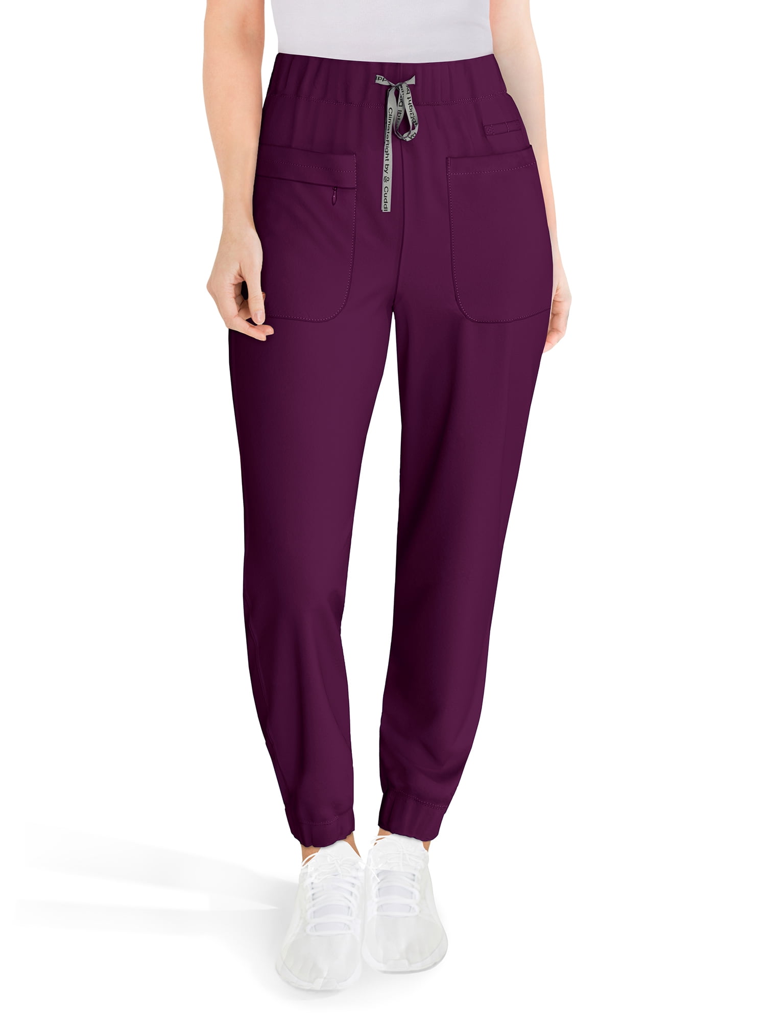 teal scrub jogger pants