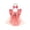 Watermelon Red, variant on Baby Girl Strawberry Romper Dress Ruffle Sleeve Tulle Tutu Romper Bodysuit Newborn Birthday Cake Smash Outfit (Pink, 6-12 Months)