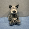 thumbnail image 2 of Cool Wolf Plush Doll 13 Inch Soft Wolf Plushie for Boys Girls Kids Birthday Party Favors Gifts, 2 of 8