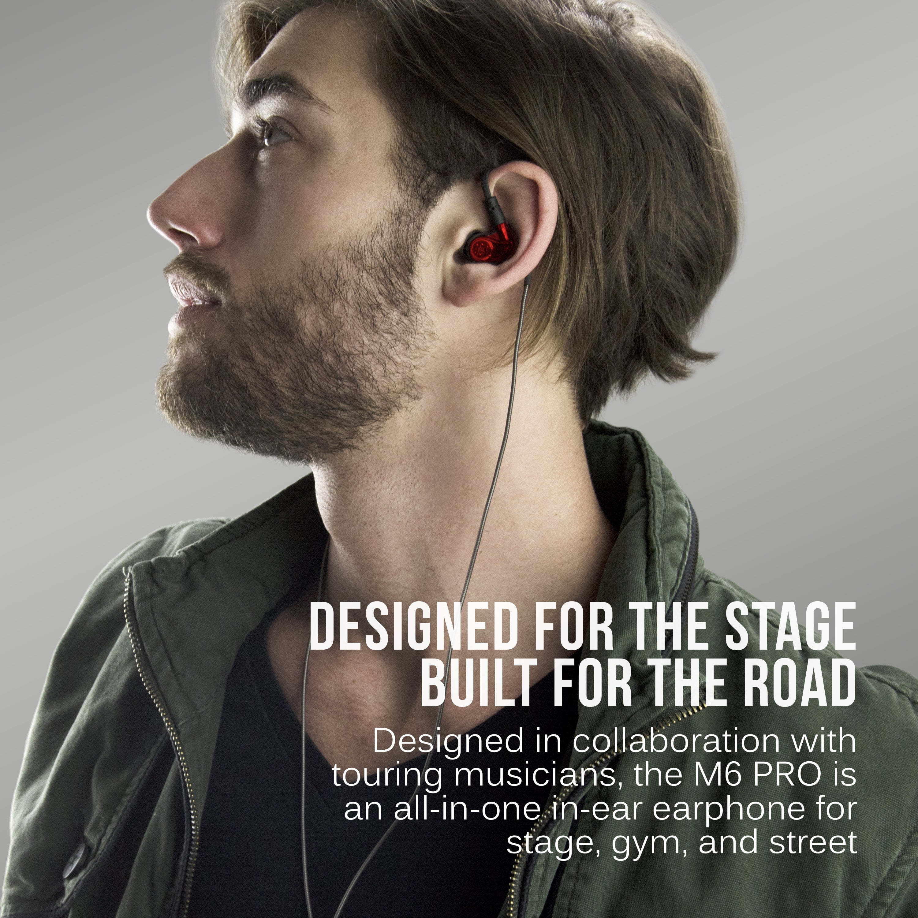 MEE audio M6 PRO In Ear Monitor Headphones for Musicians, 2nd Gen Model With Upgraded Sound, 2 Cords