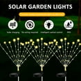 thumbnail image 2 of OUSITAID 2Pcs Lampes Solaires de Luciole Étoile de Soleil IP65 Imperméable Solaire String String Lights(Blanc), 2 of 7