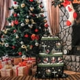 thumbnail image 5 of Christmas Bags Drawstring,Black Christmas Santa Pattern Large Xmas Christmas Gift Bags,Reusable for Xmas and New Year Party Favors and Supplies,27.6" X 19.7", 5 of 6