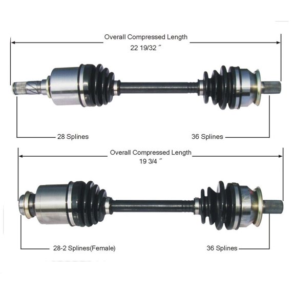 Fits Mazda 3 04-05 Aautomatic Transmission 2.3L CV Front Drive Axle Shaft