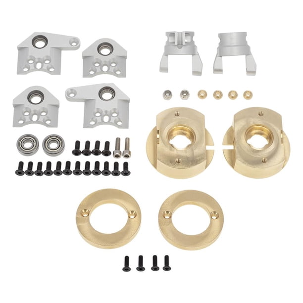 Mangueta de dirección de latón de repuesto, reforzada, para coche RC Axial 1/10 90045 Anillos de contrapeso