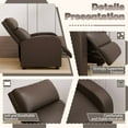 thumbnail image 6 of Lumihaven PU Leather Recliner Chair - Adjustable Backrest, Ergonomic Support & Compact Design for Living Room, 6 of 8