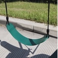 thumbnail image 4 of iRerts Swing Sets for Backyard, 1 Saucer Swing and 1 Belt Swing with Basketball Hoop and Climbing Ladder Metal Swing Set Kids Playground for Backyards Garden Park, Outdoor Playsets for Kids, 4 of 8