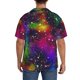 thumbnail image 3 of Balery Bright Universe Camisa Casual de Manga Corta con Botones para Hombre, Texturizada, Estilo Cubano, para Playa, Verano-3X-Large, 3 of 5