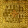 thumbnail image 1 of Ahgly Company Indoor Square Medallion Yellow Traditional Area Rugs, 6' Square, 1 of 4