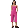 thumbnail image 2 of IBTOM CASTLE Workout Sets for Women Two Piece Halter Sports Bra Matching Wide Leg Capri Pants Gym Work Yoga Pilates Outfits Pink, 2 of 7