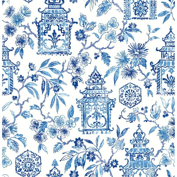 Nuwallpaper Blue Danson Peel & Stick Wallpaper