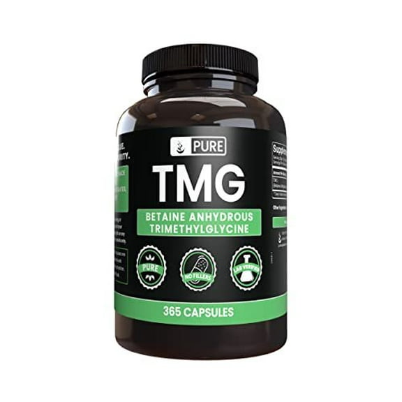 Pure Original Ingredients TMG 365 Capsules No Magnesium Or Rice Fillers, Always Pure, Lab Verified
