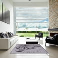 thumbnail image 6 of Ahgly Company Indoor Square Mid-Century Modern Purple Oriental Area Rugs, 5' Square, 6 of 6