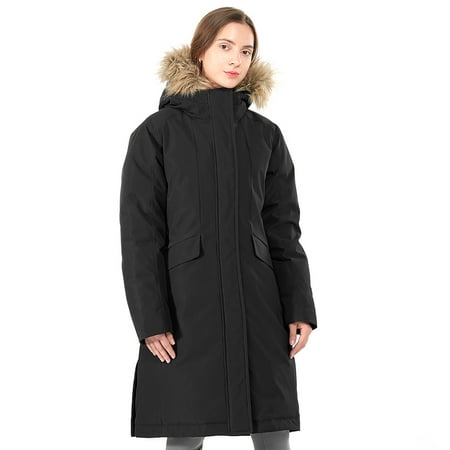 Goplus Women's Hooded Down Jacket Thicken Winter Puffer Parka Coat w ...