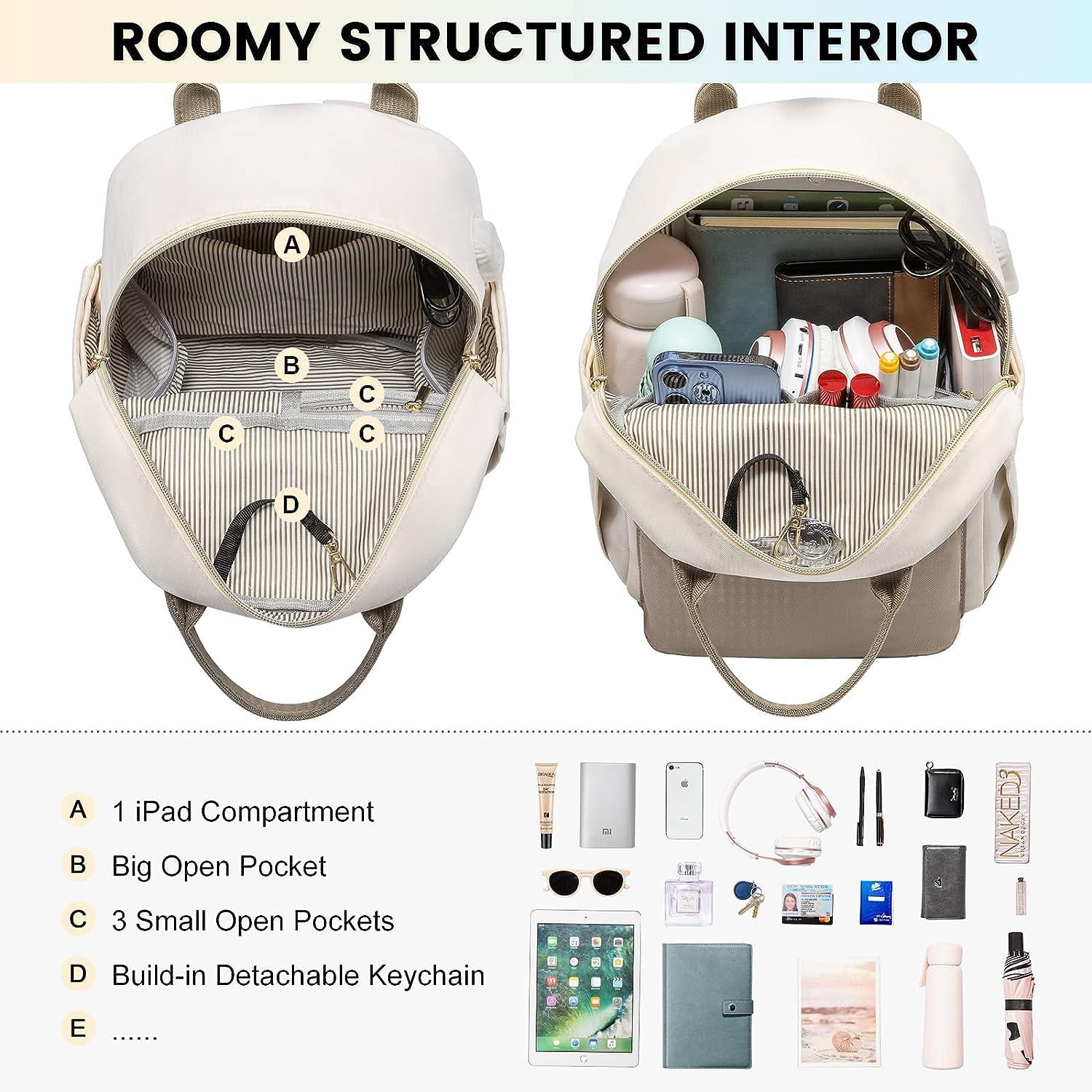 Lovevook Mini Backpack Purse for Women, Small Backpack Cute Fashion Daypack with USB Charging Port for Work Travel Daily Shopping Dating
