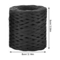 thumbnail image 2 of WRISTBIQUE 4 Rolls Wrapping Ribbon for Presents present Packing Ropes Purple Orange Black White Crafting Jewelry Making, 2 of 8