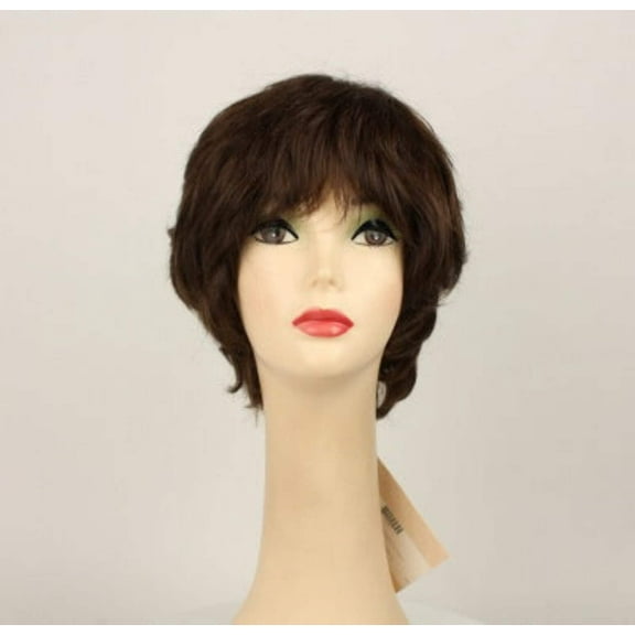 European Human Hair Freeda Wig Linda Medium Brown Size X-L