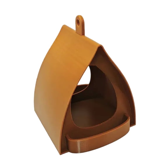 Hut Style Wild Bird Feeder With Open Design and Secure Top Hook for Outdoor Garden and Balcony Use