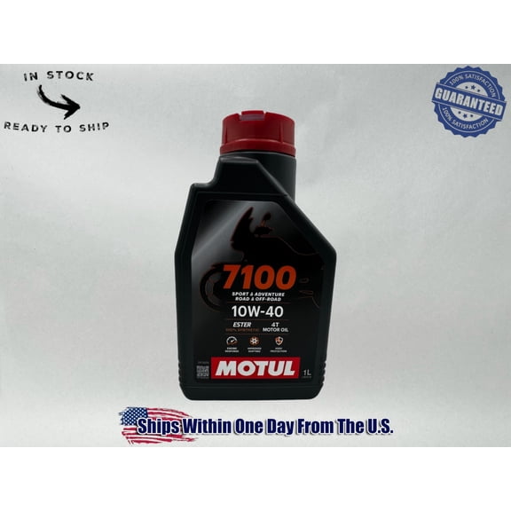 Motul Genuine OEM Motul 7100 4T 10w-40 Full Synthetic Motorcycle Oil 3601-0064