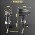 thumbnail image 2 of LED Motorcycle Mini Turn Signal light Red Brake lamp DRL Flashing Indicator Bullet clignotant moto For Honda for cafe racer 12V, 2 of 4
