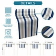 thumbnail image 5 of Table Runner Dresser Scarf 13 x 70 Inch Navy Blue White Stripes Minimalist Abstract Vertical Striped Table Runners Non-Slip Heat Kitchen Dining Table Decor for Indoor Outdoor Home Party Decoration, 5 of 7