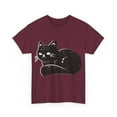 thumbnail image 3 of Black Cat Plus Size Women Heavy Cotton Tee T-Shirt, 3 of 4