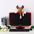 thumbnail image 4 of Toystoory Máxima protección para monitor de computadora Cubierta de borde de monitor de computadora de Navidad fuerte y duradera Decoración del hogar alce, 4 of 6