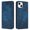 Blue, variant on Allytechgroup Slim Case for iPhone 13, Flip Folio Stand Cards Slots Hand Wrist Elephant Embossed Retro PU Leather Wallet Phone Case Cover for iPhone 13, Green
