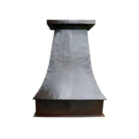COPPER RANGE HOOD WALL MOUNT ALFIL 36X18X42 G18 DARK BROWN