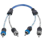 NVX XIV2025 Car Audio RCA Audio Interconnect Cable 1 ft 2-Channel OFC Twisted Pair RCA Cable
