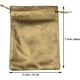thumbnail image 5 of Paquete de 100 bolsas de organza JM con cordón dorado 5 x 7 pulgadas, 5 of 5