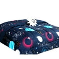 thumbnail image 6 of Twin size space galaxy bedding cover bed in bag comforter, sheet set, pillow case stuffed toy for Kids and Teens, 6 of 6