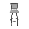 thumbnail image 5 of 870 Hadleigh 36" Swivel Bar Stool with Pewter Finish and Canter Folkstone Grey Seat and Back, 5 of 5