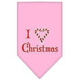 thumbnail image 2 of Christmas Pet and Dog Bandana Screen Printed, I Heart Christmas, 2 of 3