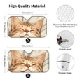 thumbnail image 3 of Fuzoiu Sleeping Cat In Blanket Print Car Windshield Sun Shade,Block Uv Rays Sunshade,Foldable Front Window Sun Visor Protector for Car,SUV,Truck-Keep Vehicle Cool-Sleeping Cat In Blanket, 3 of 8