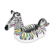 Angle View: Play Day Zebra Ride-On Pool Float