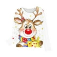 thumbnail image 6 of Odeerbi Teen Girls Fall Winter Basic Layering T-Shirt Christmas Basic Tees 3-14 Years Kids Christmas Print Pullover Long Sleeve Top Base Layer Shirt Teen Clothes Gold, 6 of 6