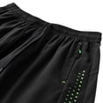 thumbnail image 4 of Hurxie Men Swim Trunks Gym Shorts with Mesh Liner Zipper Pocket Quick Dry Breathable for Workout Runing Beach Pool Black,M, 4 of 7