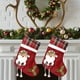 thumbnail image 4 of Set de Dos Artículos para Decoración Navideña: Calcetines Medianos con Diseño de Papá Noel, Muñeco de Nieve y Ciervo; Colgante para Árbol de Navidad y Bolsa de Dulces., 4 of 6