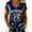Navy, variant on Women Patriotic T Shirt American Flag V Neck 4th of July Top Asymmetrical Half Star Half Stripe Glitter Rose Crystal Rhinestone Sparkle Summer Tee Hot Pink,L