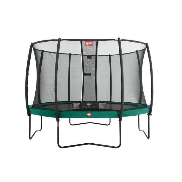 Champion 11 Foot Trampoline with Safety Enclosure Green - Walmart.com